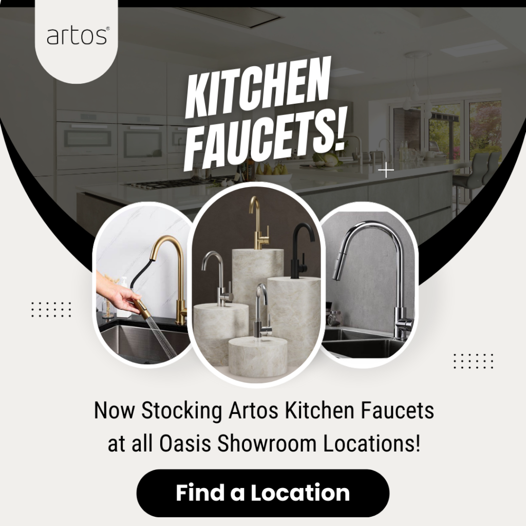 Now stocking Artos kitchen faucets